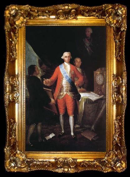framed  Francisco Goya Count of Floridablanca, ta009-2